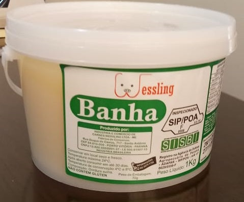 Banha de porco 1kg